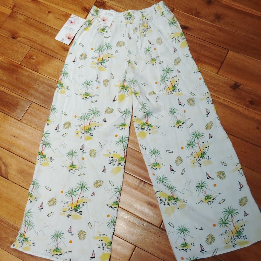 Classic Concepts Wide Leg Linen Pants